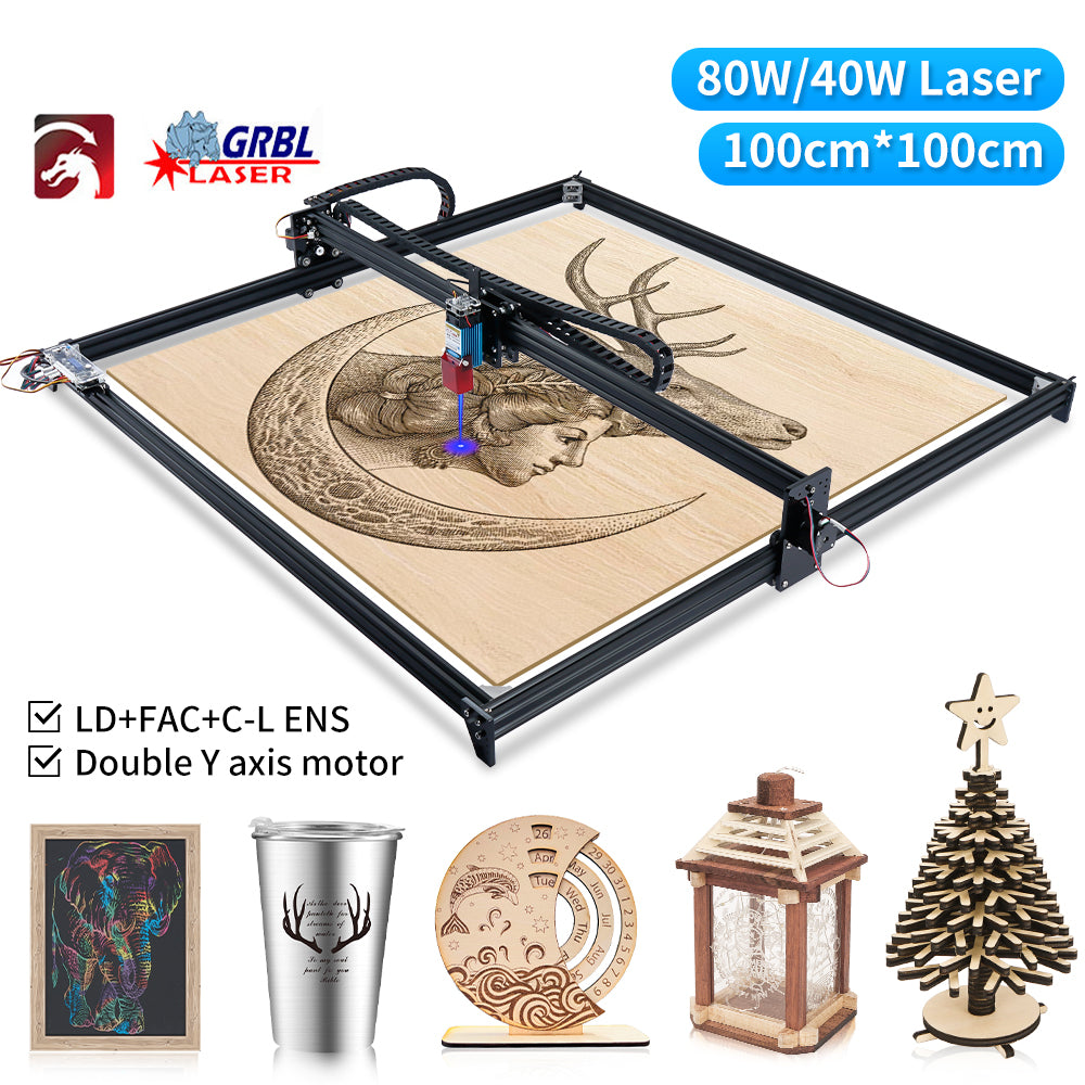 Lunyee 40/80/160W 1M*1M Working Area Desktop CNC Laser Engraver