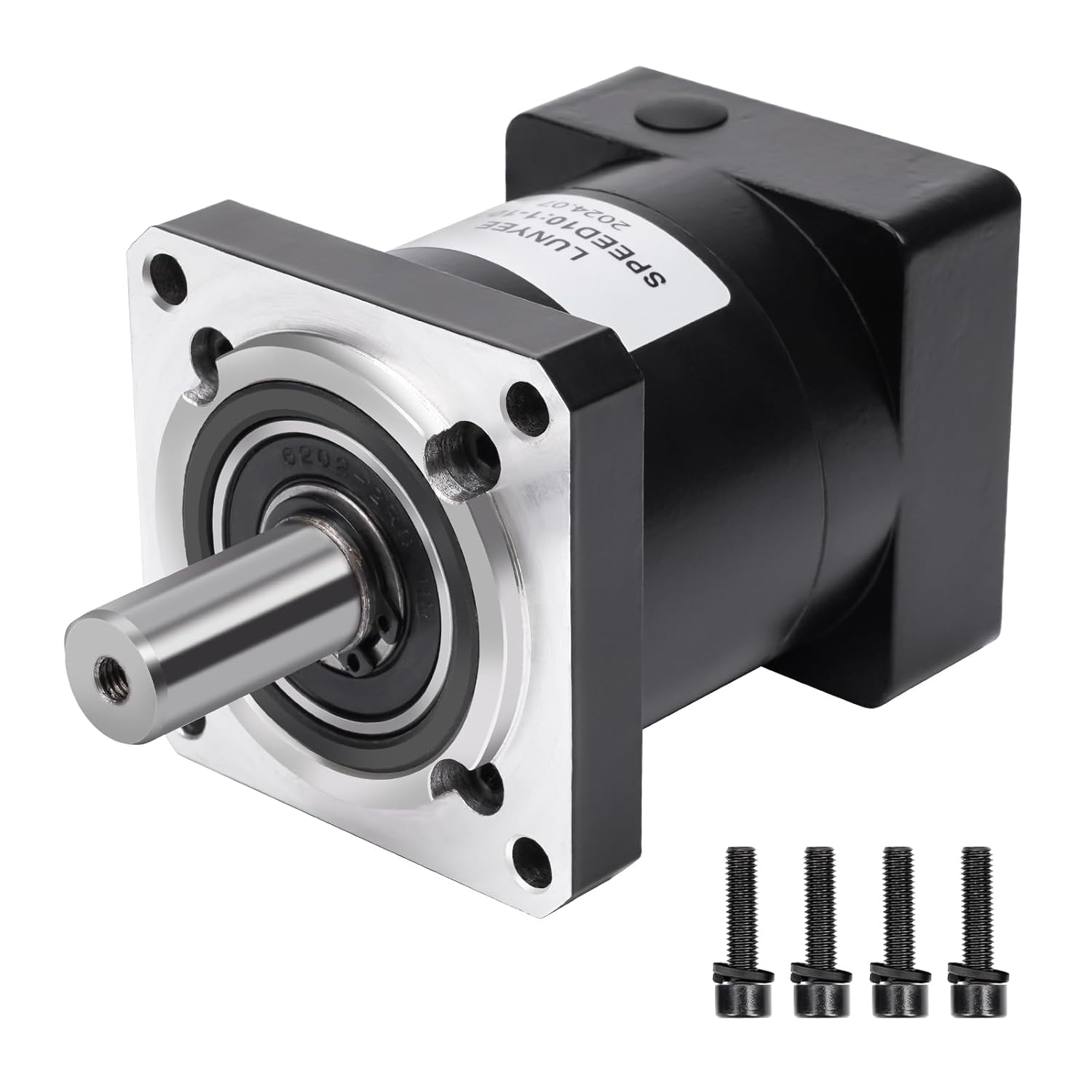 LUNYEE Planetary Gear Reducer Gear Ratio 10:1 Nema 23 Gearbox 7 arc-min for 8mm Shaft Nema 23 Stepper Motor for CNC Router Benchtop Lathe Machine/3D Printer