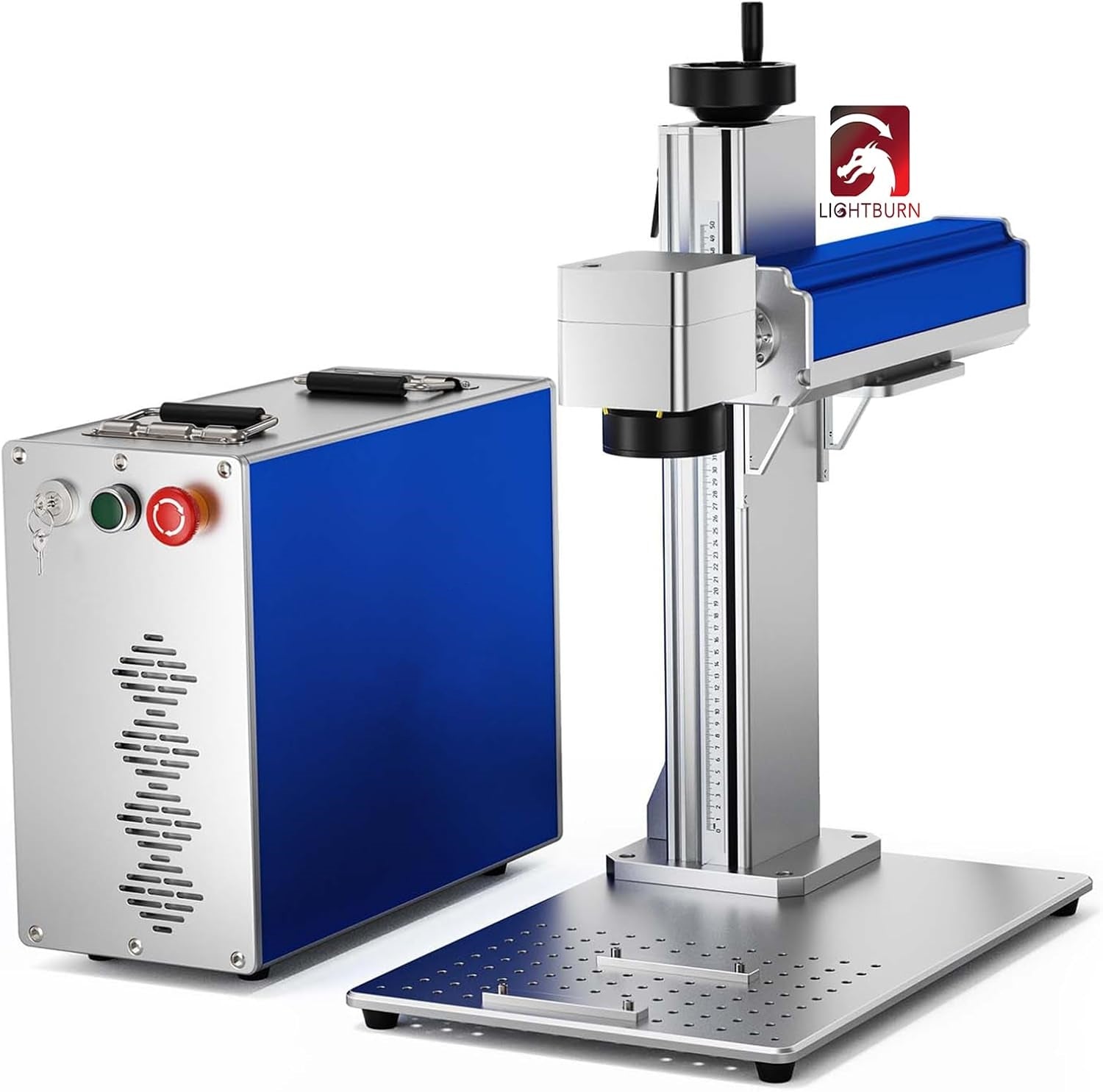 LUNYEE 30W Fiber Laser Engraver,Compatible Lightburn Laser with 5.9" x 5.9" Work Area