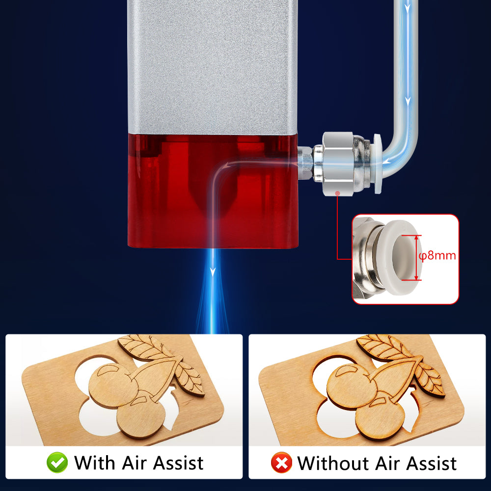 Laser Module C80 with Air Assist 10W Optical Output Power 450nm