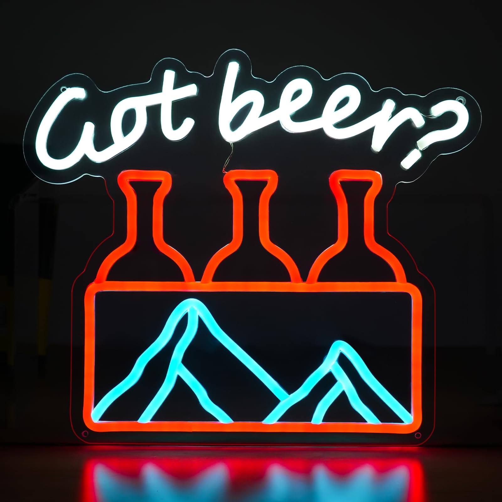 LUNYEE Crs Light Neon Sign Bar Neon Beer Signs Dimmable LED (14.9" x 12.7")