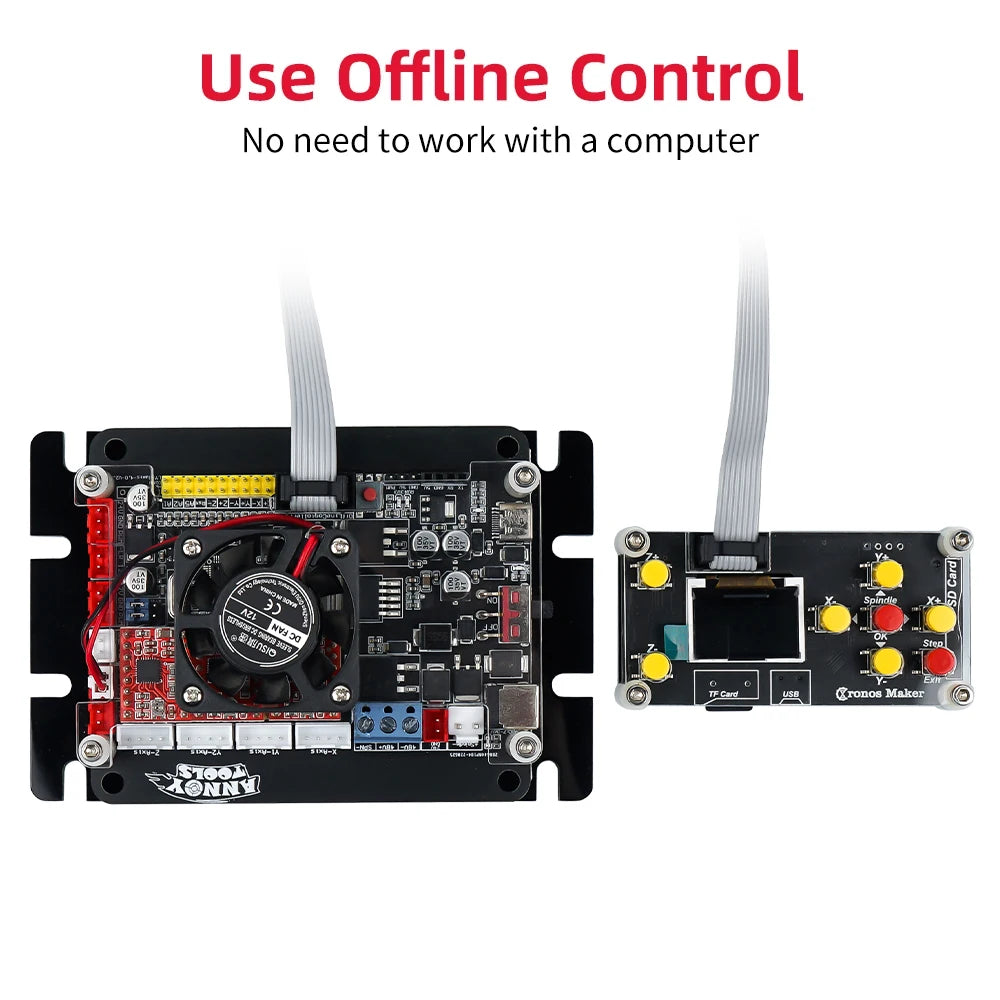 LUNYEE Grbl Offline Controller Board 3 Axis Offline Cnc Controller for 3018Pro 1610/2418/3018 Engraving Carving Milling Machine