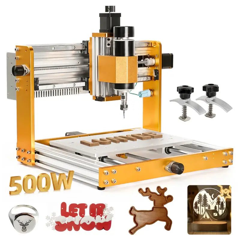 Máquina CNC LUNYEE 3018 Pro Ultra 500W Máquina de roteador CNC totalmente em metal