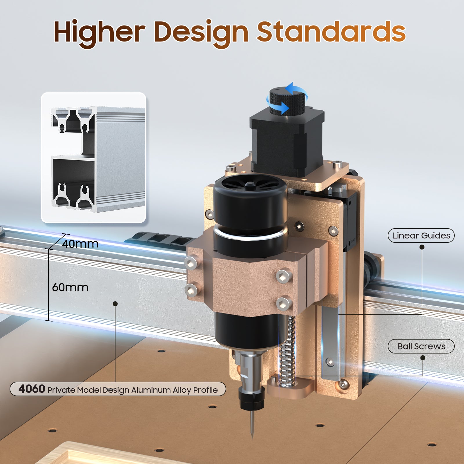 LUNYEE 4040 Pro CNC Router Machine,Upgraded 3-Axis Engraving All-Metal CNC Machine