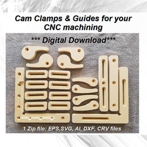 Alignment Guides Cam Clamps for CNC mounting and support