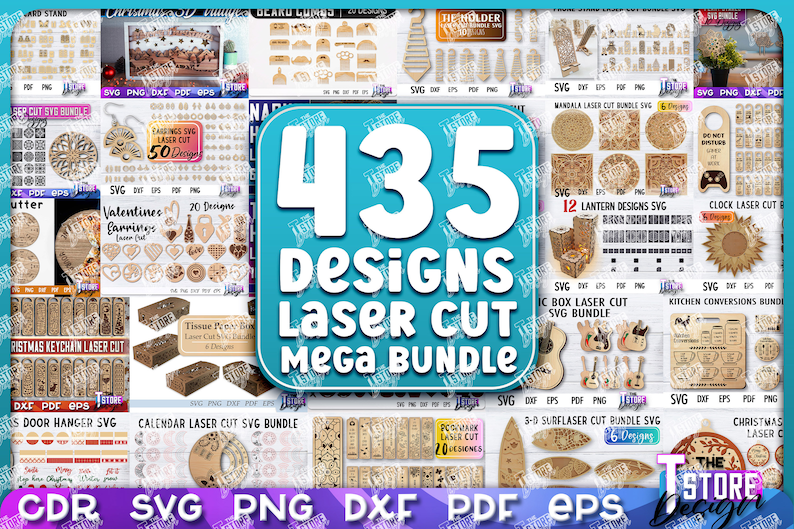 Laser Cut Mega Bundle SVG | CNC Files | Engraving SVG Design | Laser Huge Bundle