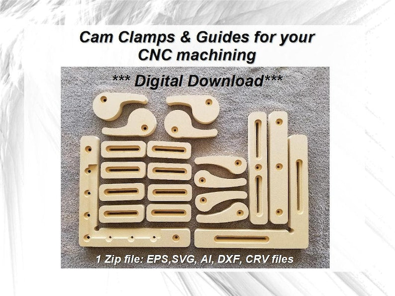 Alignment Guides Cam Clamps for CNC mounting and support