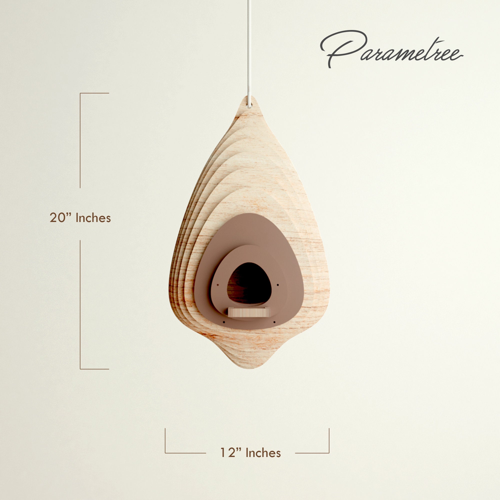 parametric design birdhouse bird nest svg template dxf files for cnc routing laser cutting digital download