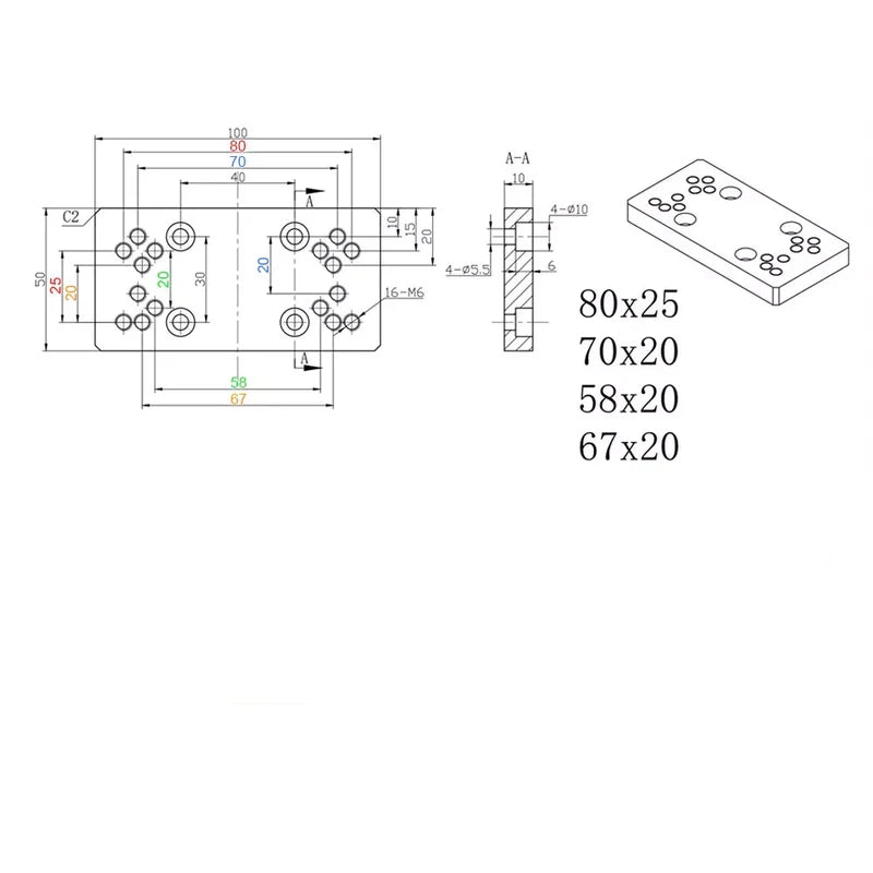 LUNYEE CNC Z-axis Module Slide Table Aluminum Profile Module Apply Nema17/23 Stepper