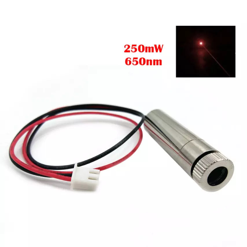 Module laser rouge 650 nm 250 mw Module laser Éclairage à diode laser réglable